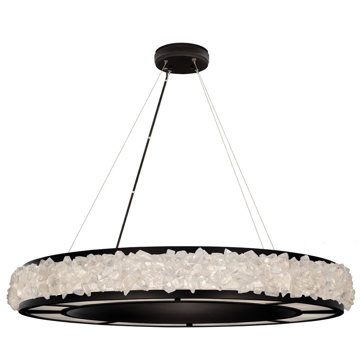 Arctic halo chandelier